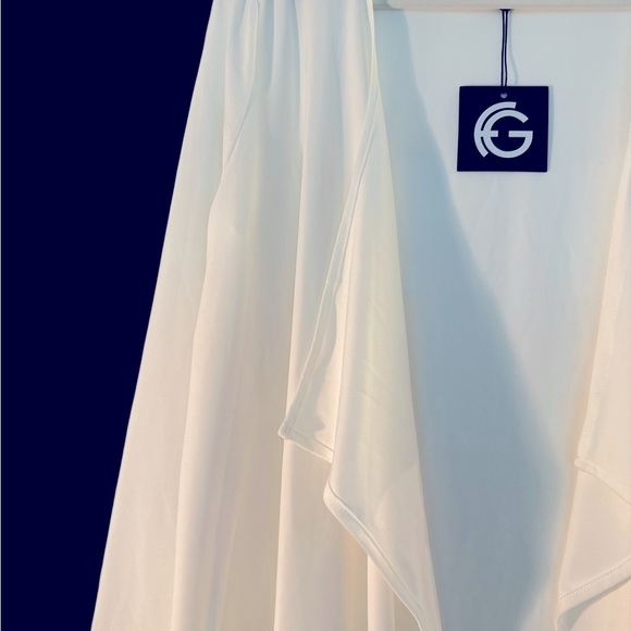 ✨ Franne Golde White Open Front Flowing Top (M) – Timeless & Polished Look - Picture 2 of 7